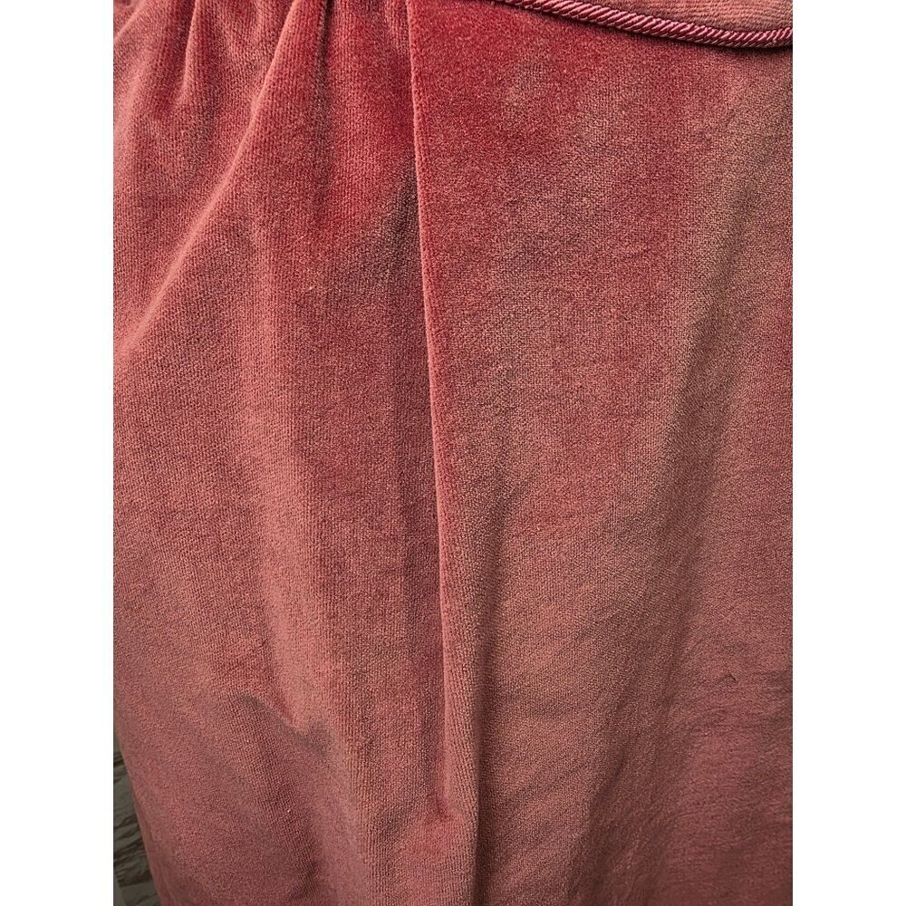 Vintage Patty Woodard Velvet Skirt Jr Sz 5/6 Mauve Pink Lined High Waist Midi - Picture 8 of 8